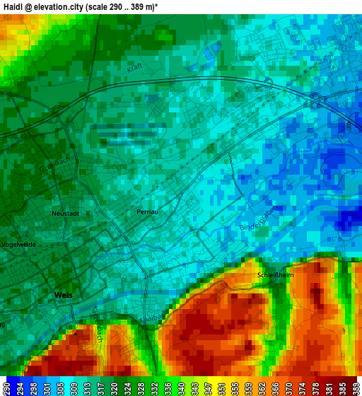 Haidl elevation map