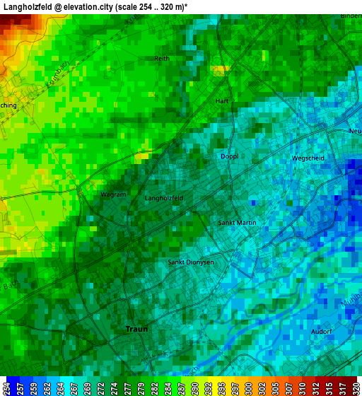 Langholzfeld elevation map