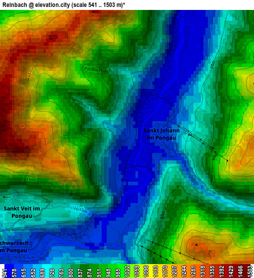 Reinbach elevation map