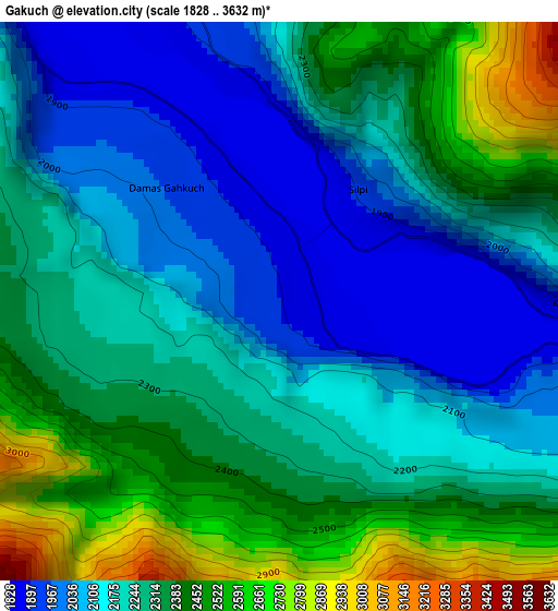 Gakuch elevation map
