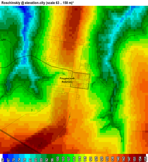 Roschinskiy elevation map