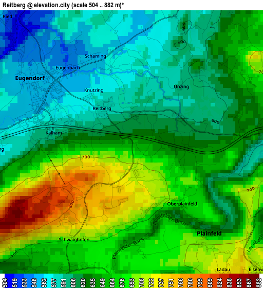 Reitberg elevation map