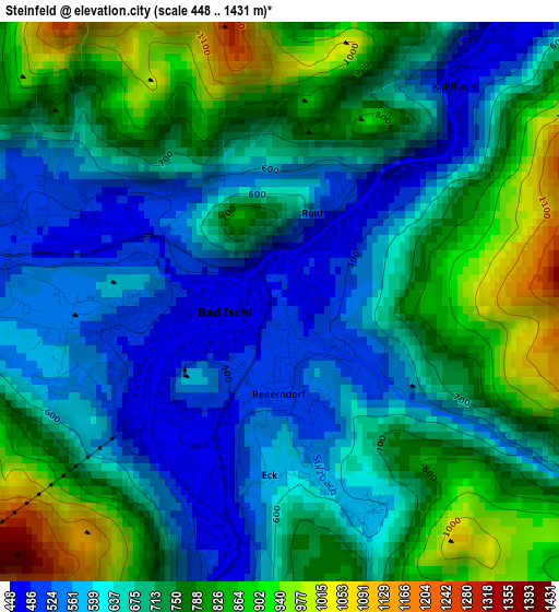 Steinfeld elevation map