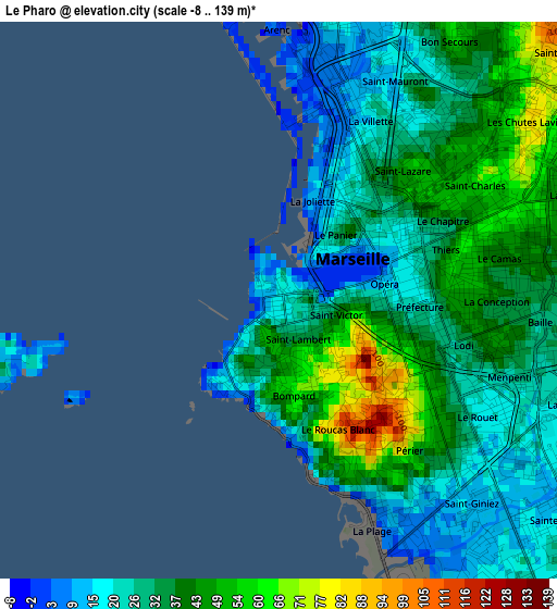 Le Pharo elevation map