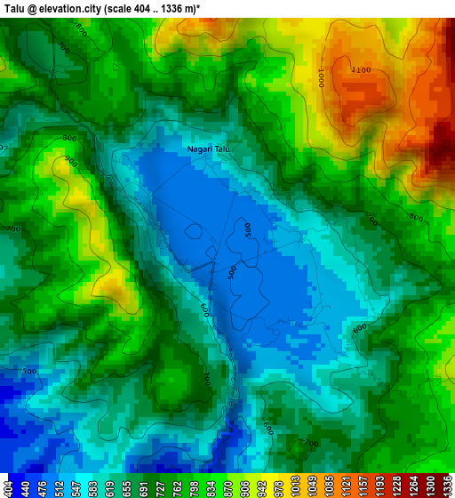Talu elevation map