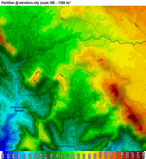 Parlilitan elevation map