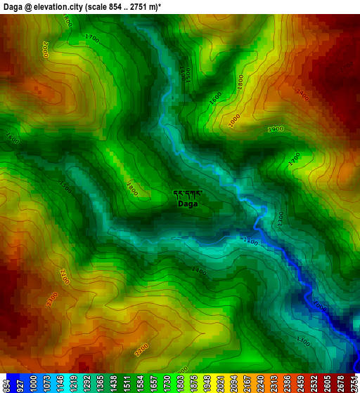 Daga elevation map