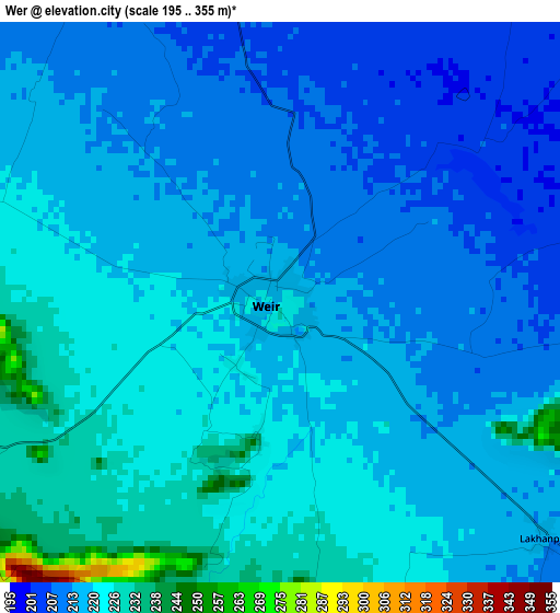 Wer elevation map