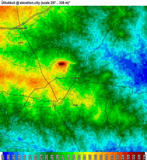 Ūttukkuli elevation map