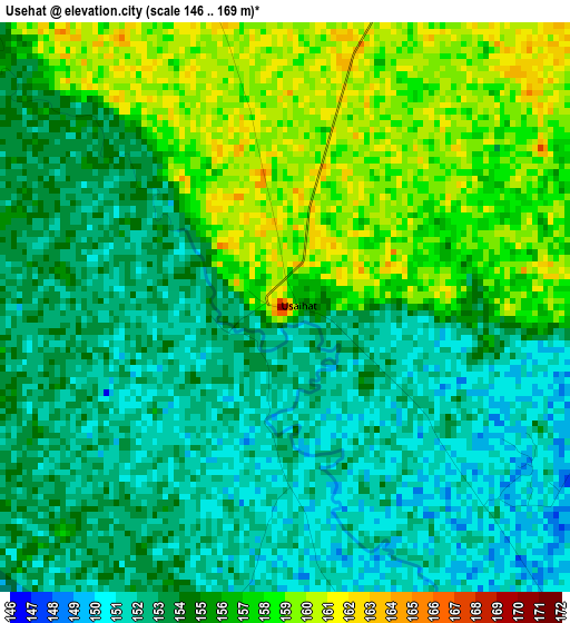 Usehat elevation map