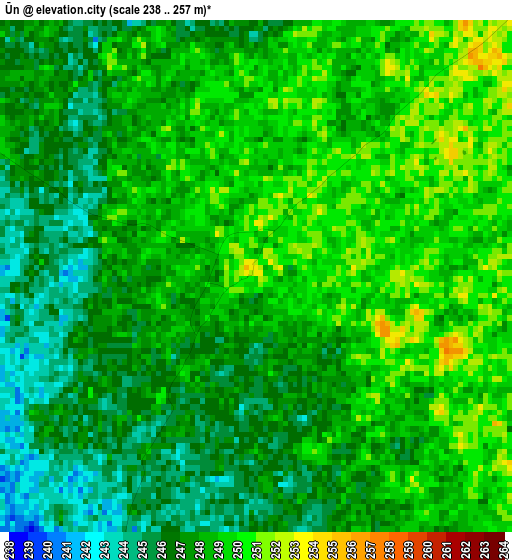 Ūn elevation map