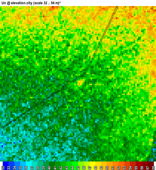 Un elevation map