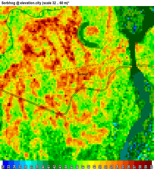 Sorbhog elevation map