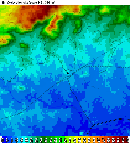Sini elevation map
