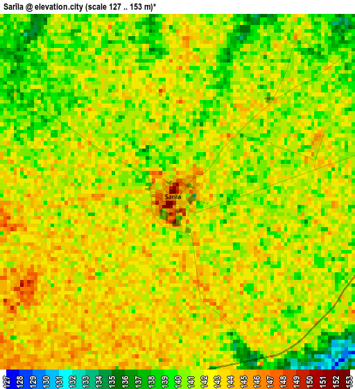 Sarīla elevation map