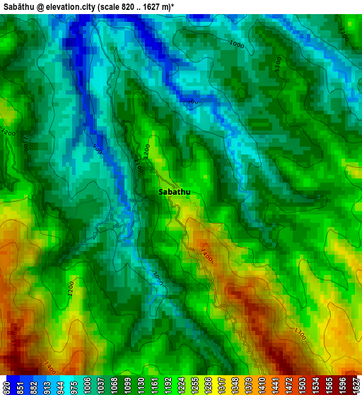 Sabāthu elevation map