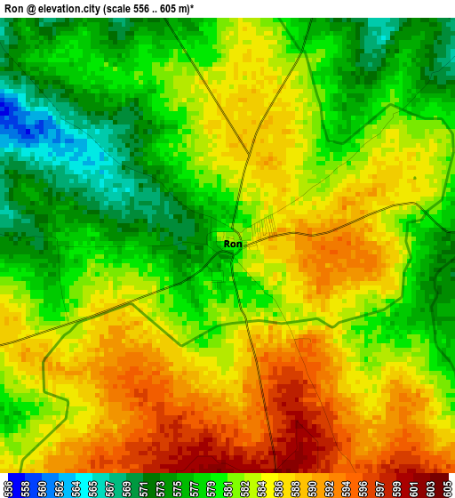 Ron elevation map