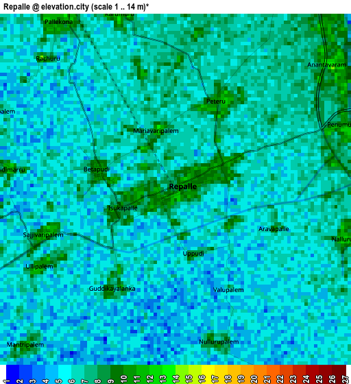 Repalle elevation map