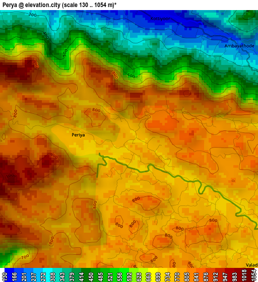 Perya elevation map