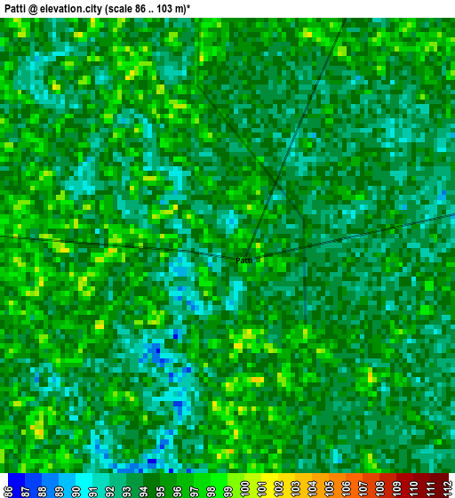 Patti elevation map