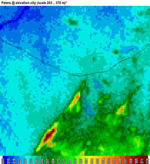 Palera elevation map