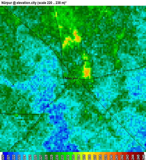 Nūrpur elevation map