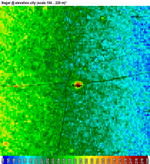 Nagar elevation map