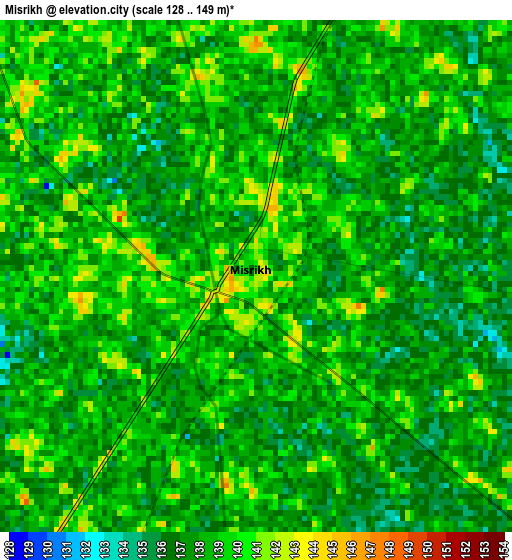 Misrikh elevation map