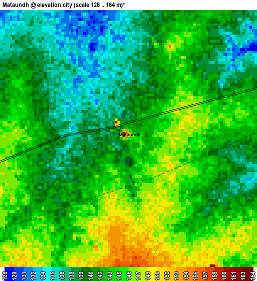 Mataundh elevation map