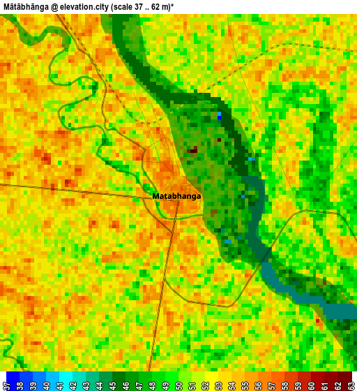 Mātābhānga elevation map