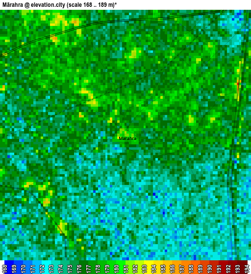 Mārahra elevation map