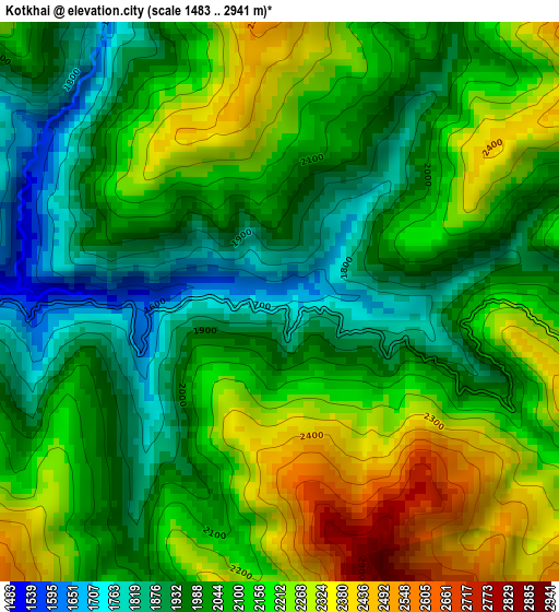 Kotkhai elevation map