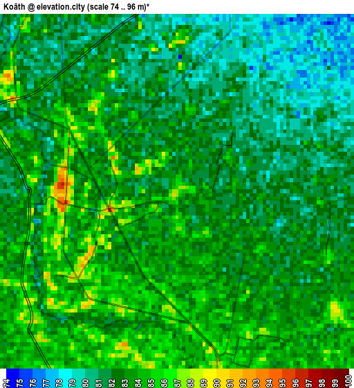 Koāth elevation map