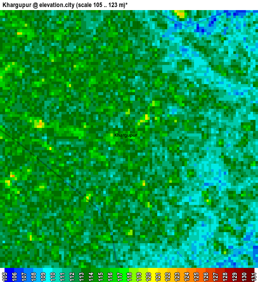 Khargupur elevation map