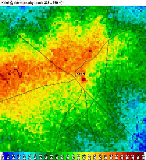 Kekri elevation map