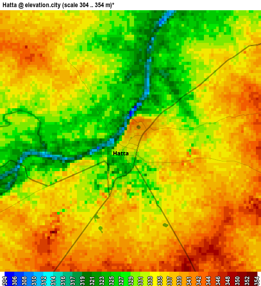 Hatta elevation map