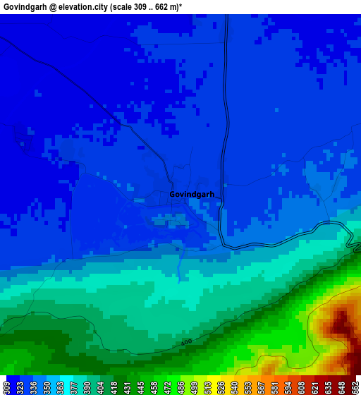 Govindgarh elevation map