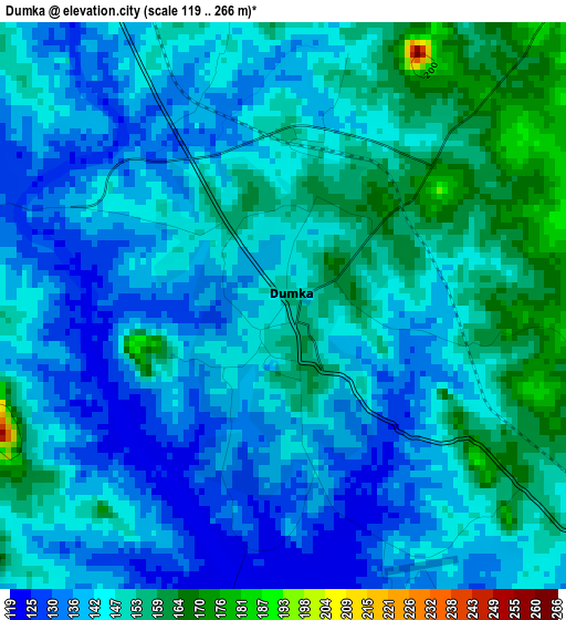 Dumka elevation map