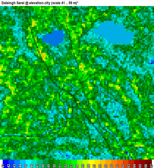 Dalsingh Sarai elevation map