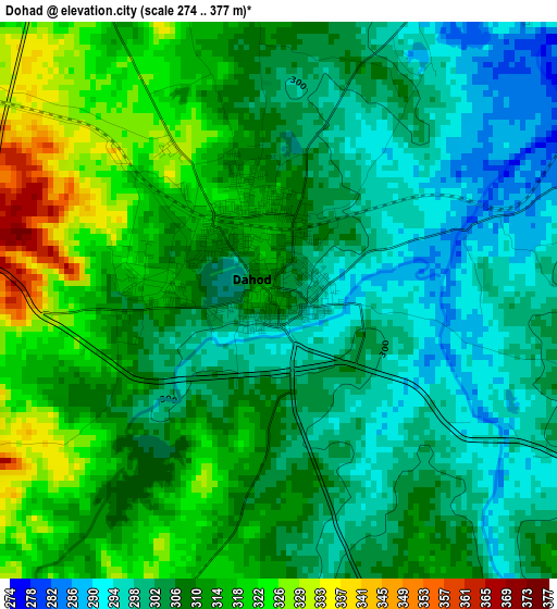 Dohad elevation map