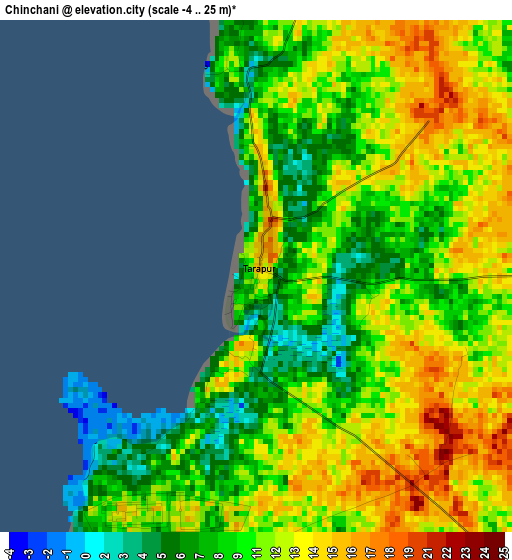 Chinchani elevation map