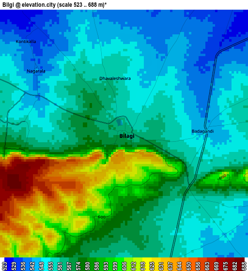 Bilgi elevation map