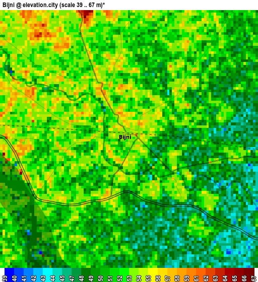 Bijni elevation map