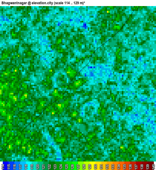 Bhagwantnagar elevation map