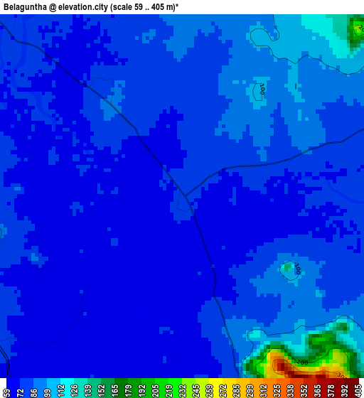 Belaguntha elevation map