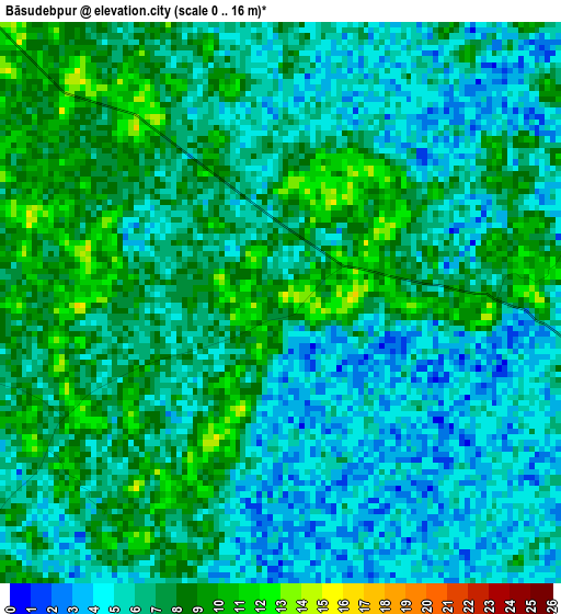 Bāsudebpur elevation map