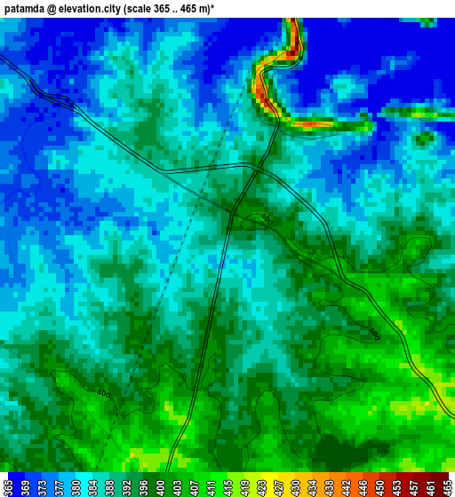 patamda elevation map