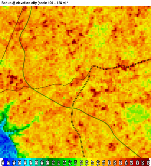 Bahua elevation map