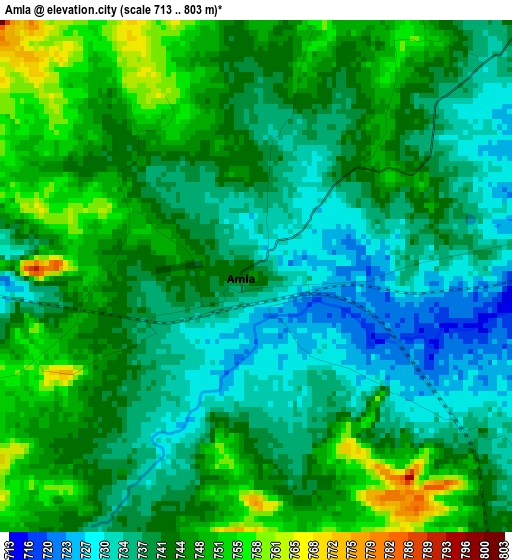 Amla elevation map