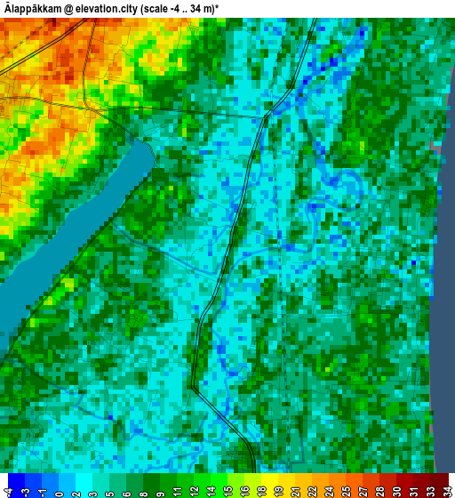 Ālappākkam elevation map